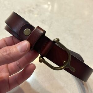 Girls Size 7-10 Equestrian Belt Brown